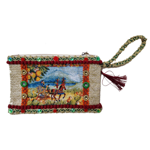 Pochette Paglia Carretto Siciliano