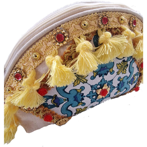 Pochette Gialla con decorazioni Siciliane - immagine 4