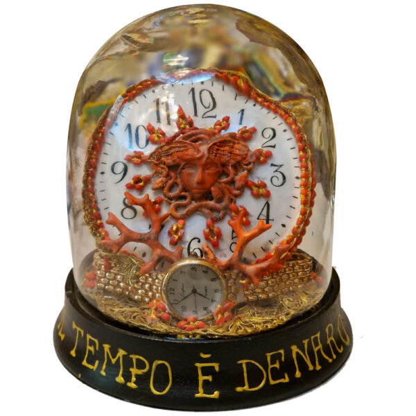 Orologio Campana di Vetro con Medusa